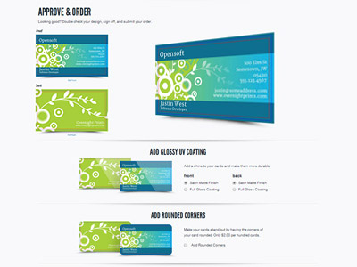 Approval page