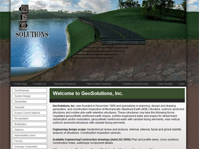 Example of homepage